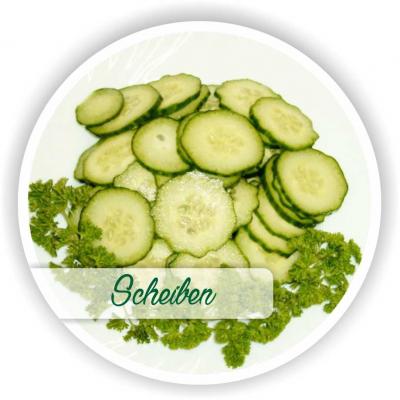 Gurken ungeschält Scheiben