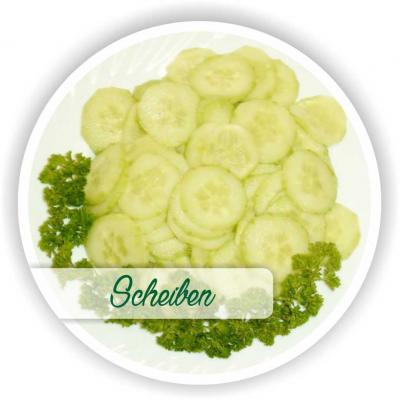 Gurken geschält Scheiben