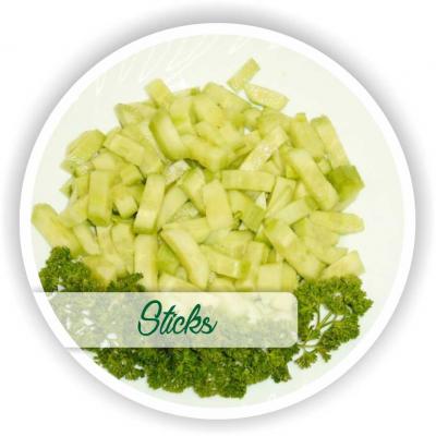 Gurken geschält Sticks