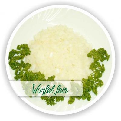 Zwiebeln Wuerfel Fein
