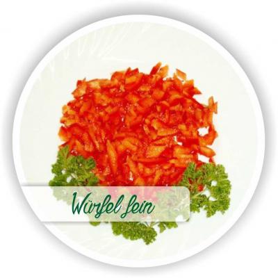 Paprika Rot Wuerfel Fein